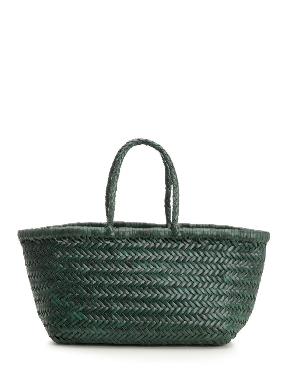 Dragon Diffusion Woven Leather Basket Small Handbags - Verde | 53f32b77b652a0344cf043a1d0eab633b9cb7039