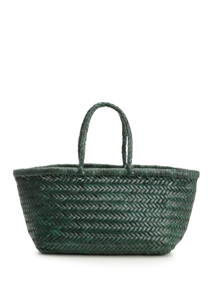 Dragon Diffusion Woven Leather Basket Small Handbags - Verde | 53f32b77b652a0344cf043a1d0eab633b9cb7039