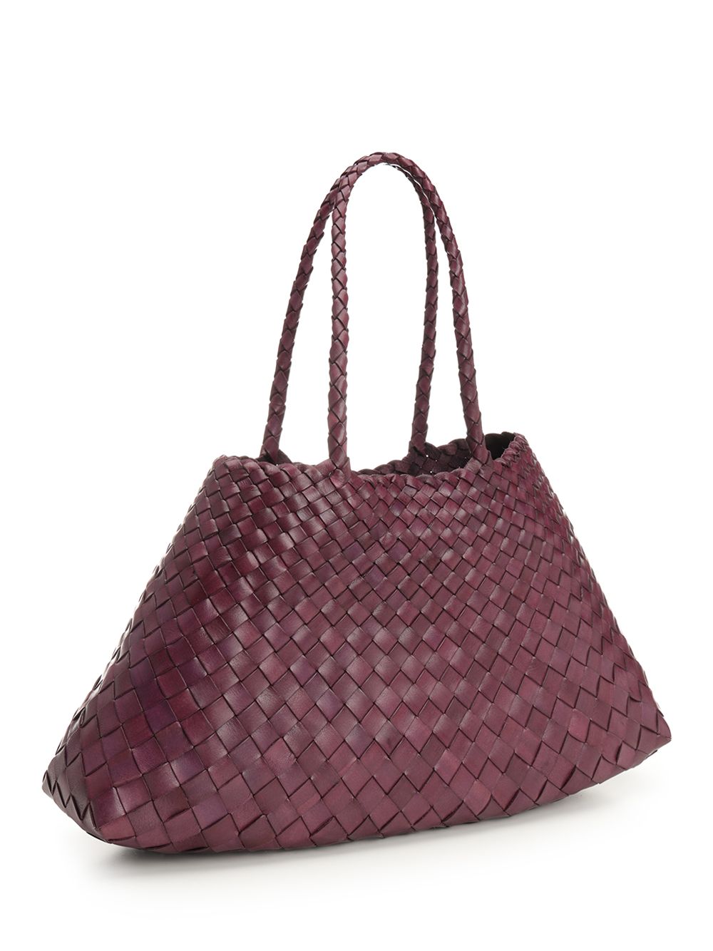Dragon Diffusion Santa Croce Big Woven Leather Tote Bag Shoulder Bags - Bordeaux | dd386a4208082fd340f34d0d9ce9b1fc1a08b6e8