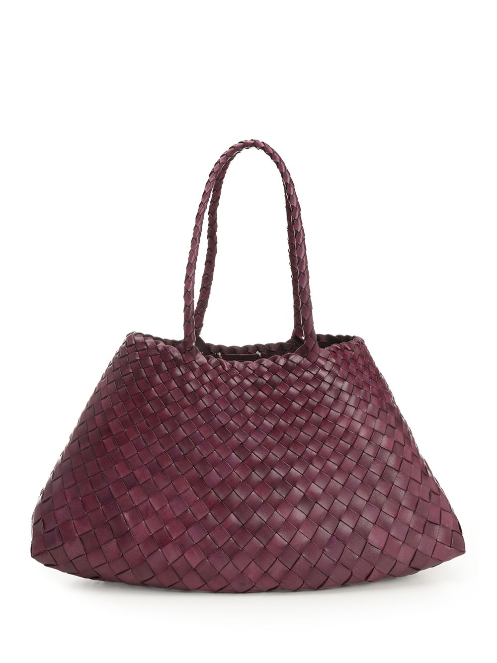 Dragon Diffusion Santa Croce Big Woven Leather Tote Bag Shoulder Bags - Bordeaux | d6a73b21ff271dd18e5e8848eaea484b24228369