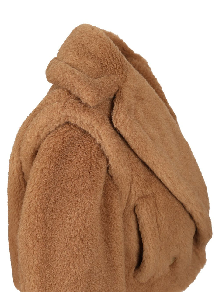 Max Mara Teddy Fabric Vest Coats - Beige | 49e066bc4f921b1b2b351f71096c14dab428f47d