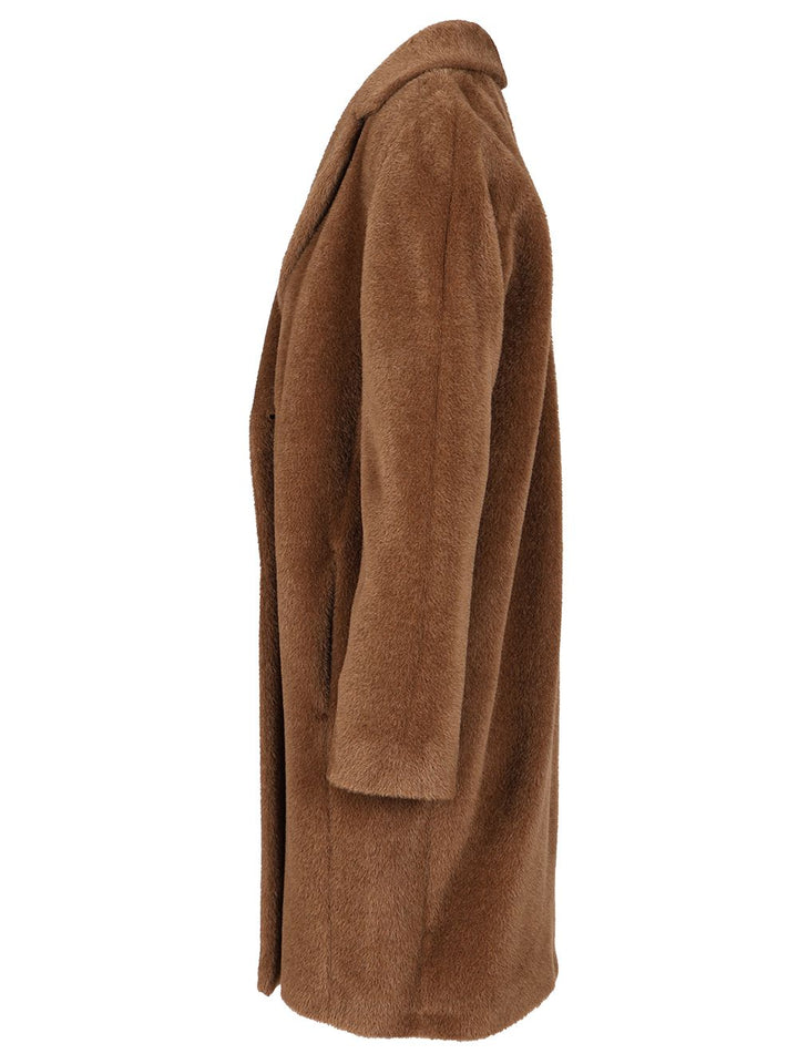 'S Max Mara Wool And Alpaca Midi Coat Coats - Marrone | 1cfe9528124a32ef8433ffab982cf86b9ff62b33
