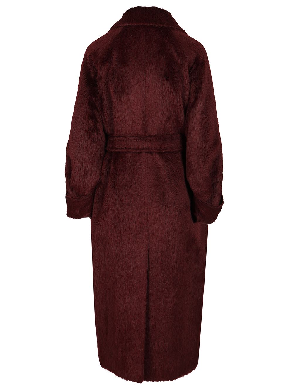 Max Mara Long Coat In Alpaca And Wool Coats - Bordeaux | 9e06e8c893627a8edaeb166b4d63b32216d2e43d