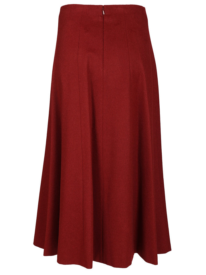 Max Mara Flared Skirt Gonne - Rosso | ee628c75aa2106de0c749cf580999321727a7461