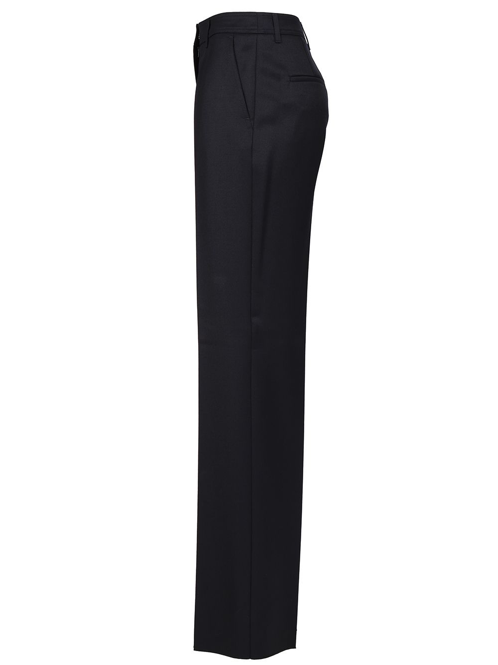 Max Mara Wool Gabardine Trousers - Blu | 2a5f0515987df170ecbd4a09a9d687df80522a1f