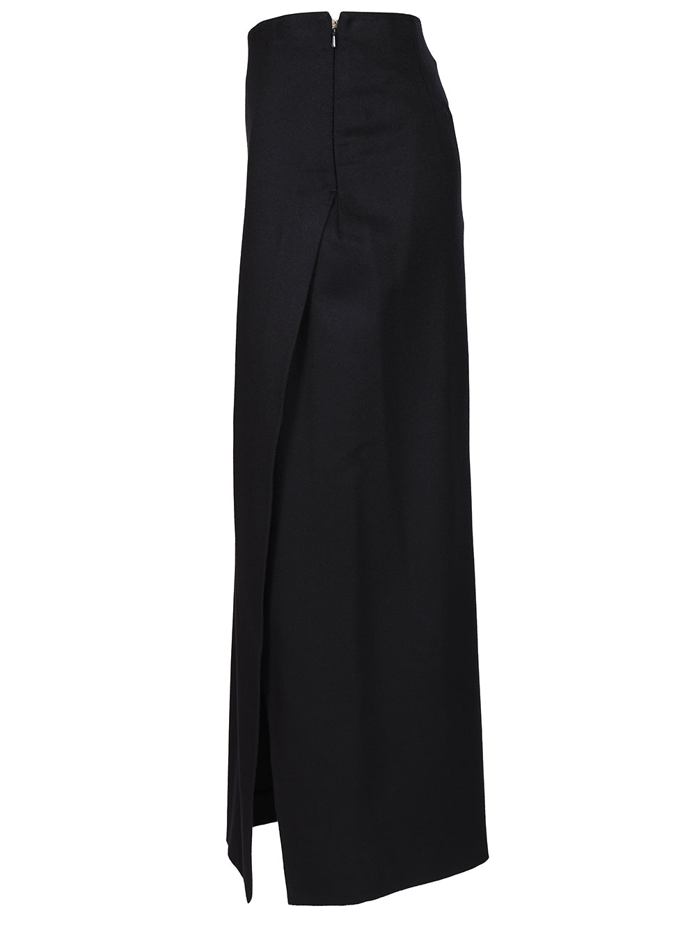 Max Mara Studio Wool Wrap Skirt Gonne - Blu | 250e16fe7ab558b2b67c31af1311066b5b022733