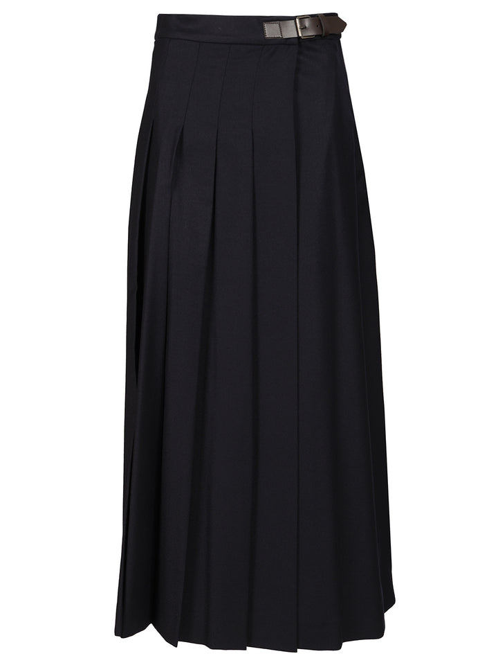 Weekend Max Mara Wool Wrap Skirt Gonne - Blu | 6693508dd72c6bc9e5bb1ee88713974bcd6a1519