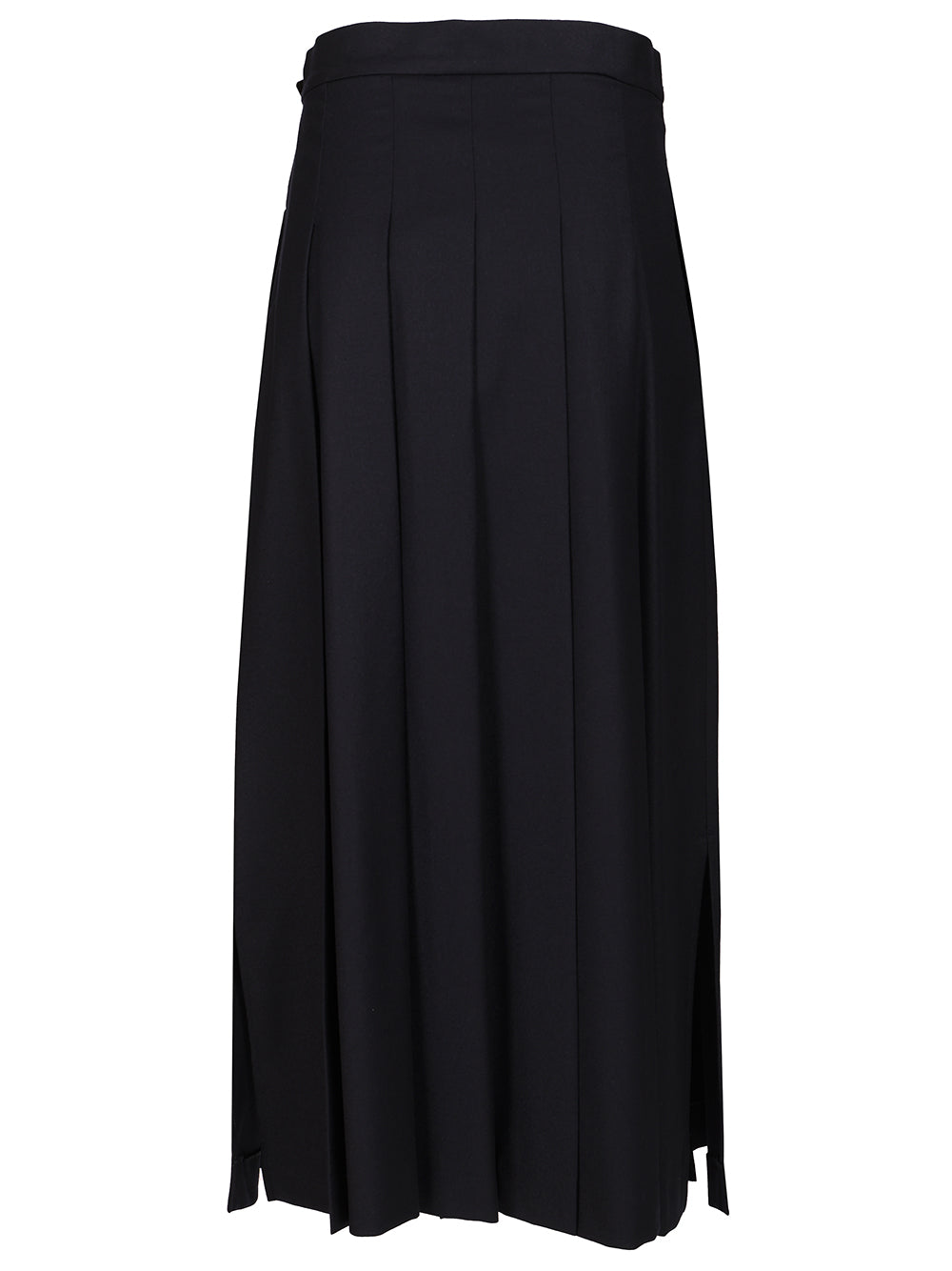 Weekend Max Mara Wool Wrap Skirt Gonne - Blu | 17b120a5cdb0f76b4f5edcf987b11efd5c753556