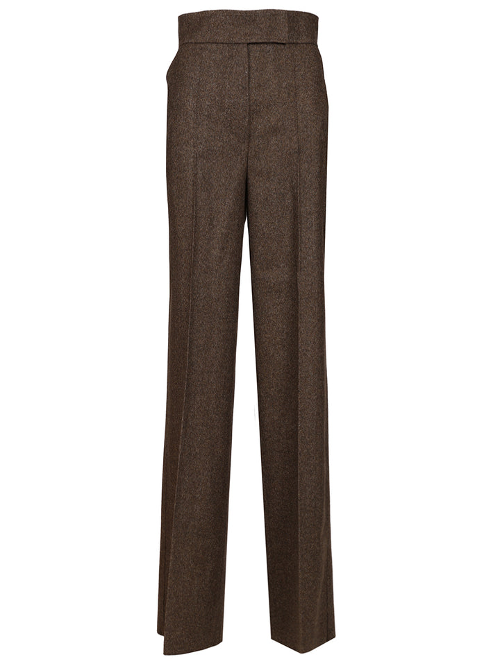 Max Mara Wide Leg Trousers - Marrone | e3381c475f7cee9ba014ca98a685ef513045f4b7