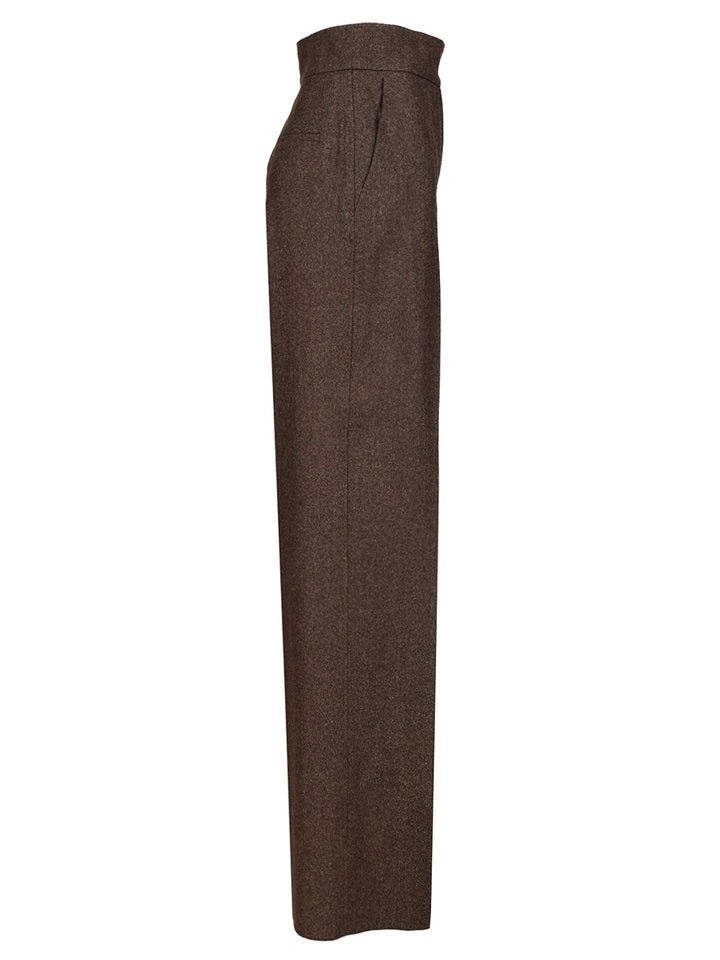 Max Mara Wide Leg Trousers - Marrone | cfd548e855e320e7610c2a42631c3a06cf3394bd
