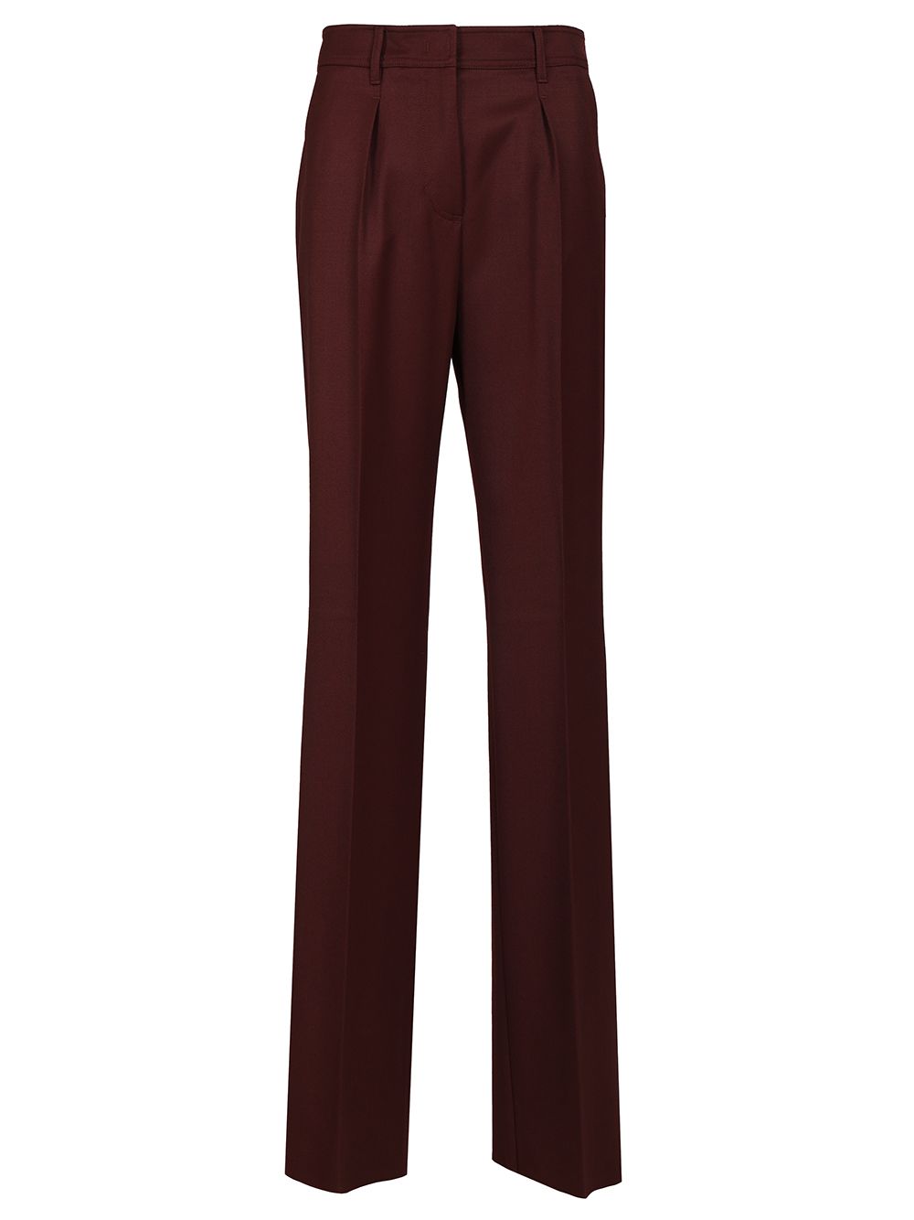 Max Mara Wool Gabardine Trousers - Bordeaux | 26693fb13849029c2faa035eece43c5e2387a803