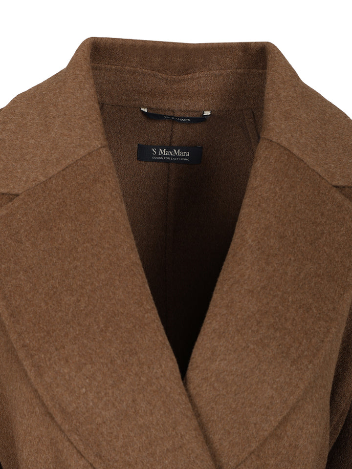'S Max Mara Oversized Wool Coat Coats - Marrone | 56a6808b0748102c1b4d01292e5d9b6a3c9402c6