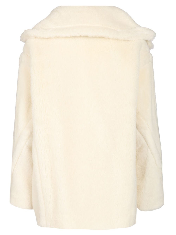 Max Mara Teddy Bear Icon Coats - Bianco | 08f04d86da3f49a5c06333b8c1959a0eea44453c