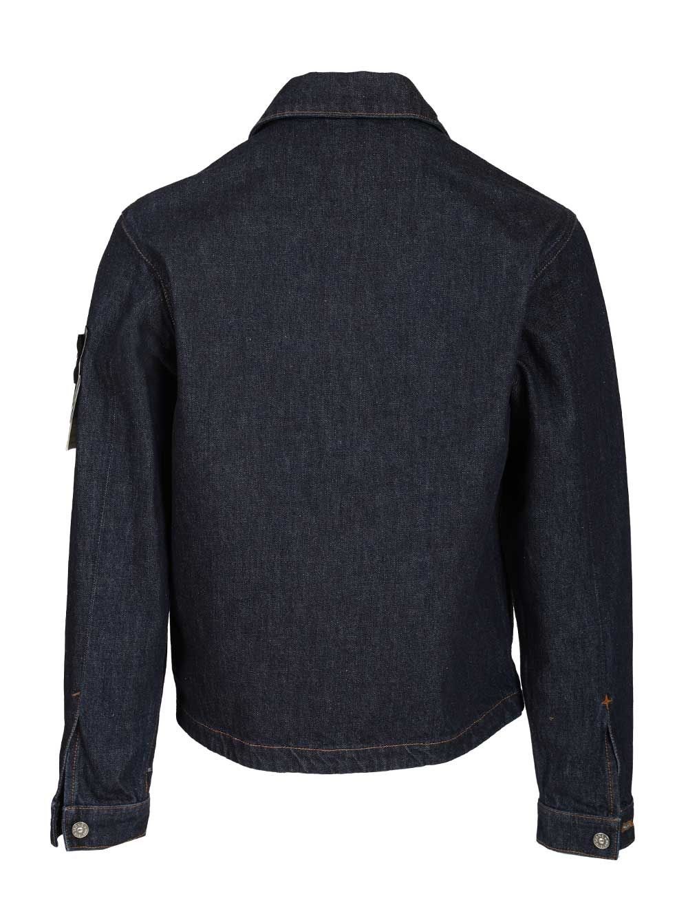 Stone Island Denim Jacket Giacche - Blu | e108b521eb1db5069ef62f666f4a1710a48befdc