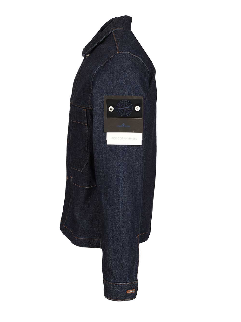 Stone Island Denim Jacket Giacche - Blu | 08b7e8f68202f428db269709a3745f36b4ac5f6a