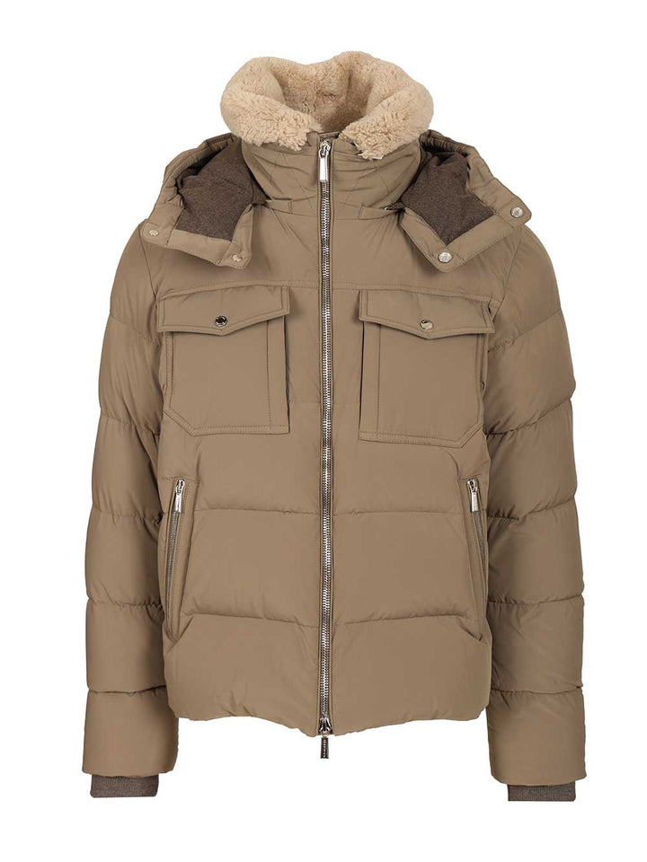 Moorer Alarick Coats - Beige | 5cb9f71c02091424d9d66ee81b772e2d8f88f539