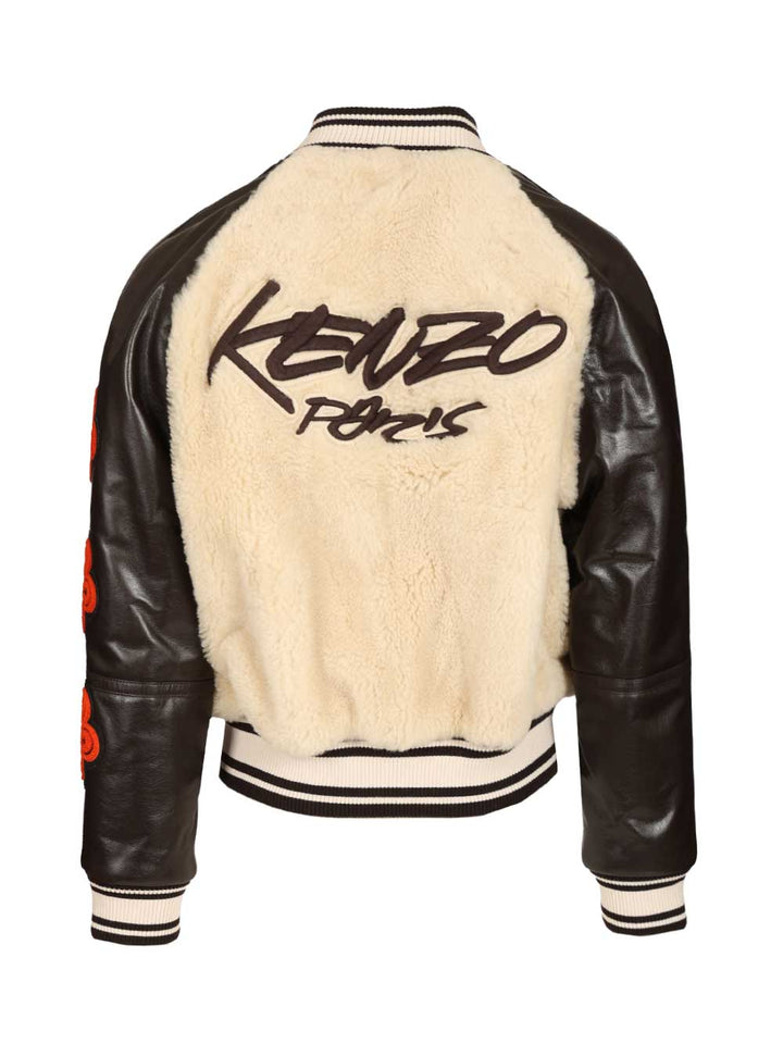 Kenzo Varsity Giacche - Beige | e011eed54fb78e15c7175e03a1e2c7993f6aa21a