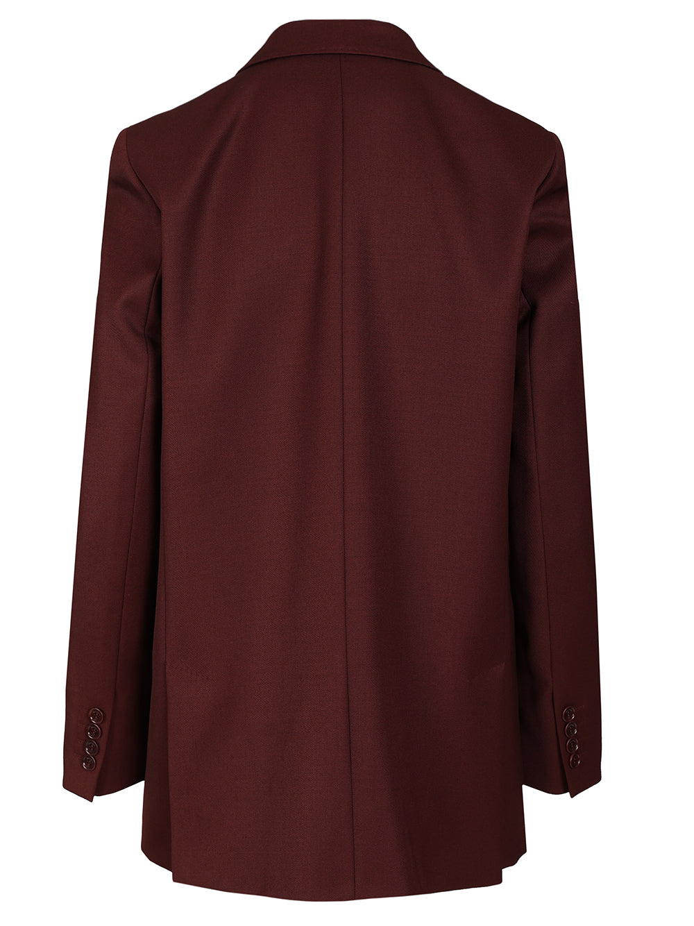 Max Mara Double-Breasted Wool Blazer Giacche - Bordeaux | 9767c37ea989051349c0a4df9a6b3a7b172fdd66