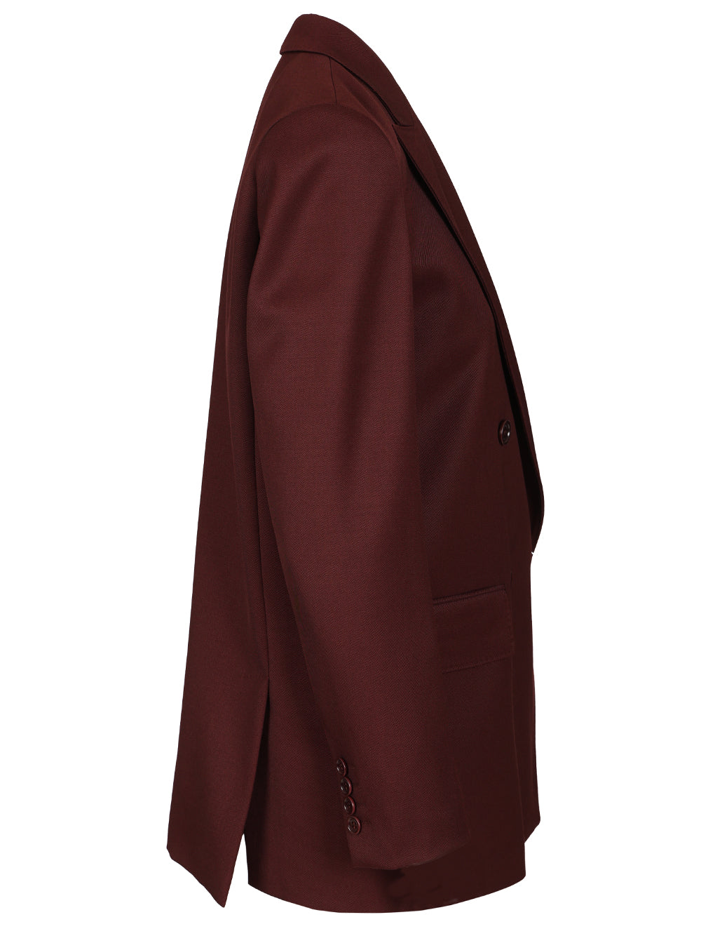 Max Mara Double-Breasted Wool Blazer Giacche - Bordeaux | 0266c57977d1f05a3534326f969373a99490e6f2