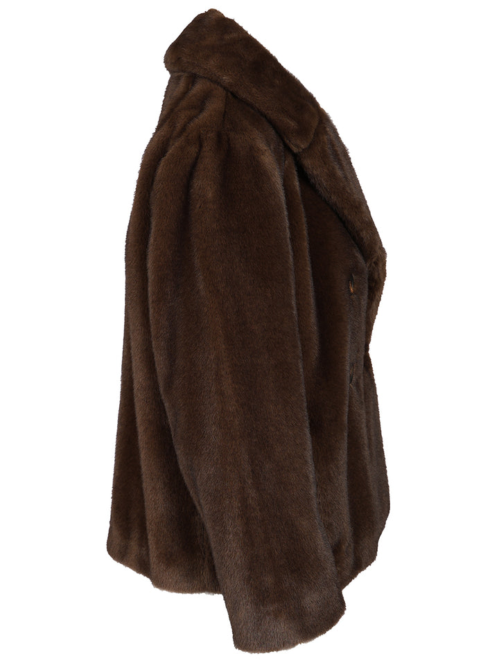 'S Max Mara Double-Breasted Jacket Coats - Marrone | ef771cd5239ca55bafe949692f534cb16b63cf80