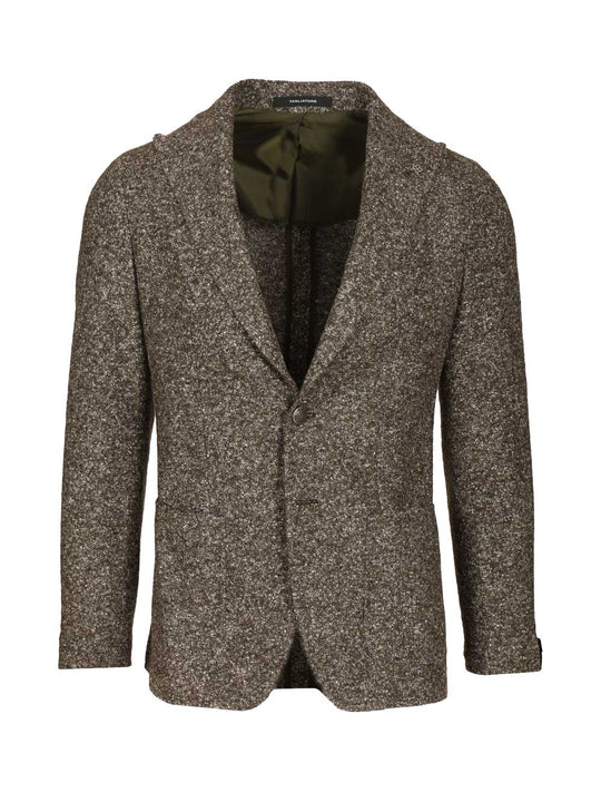 Blazer In Wool And Silk Jersey Giacche Verde