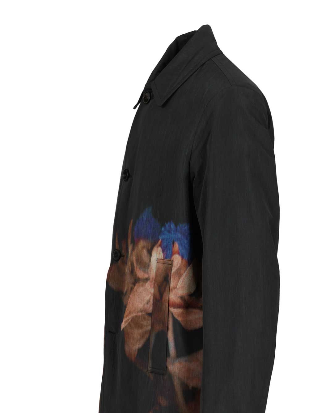 Dries Van Noten Printed Wool-Blend Coat Coats - Nero | ebb53ec7bd420802c19627e74f8f2e0d5c2ef4cc