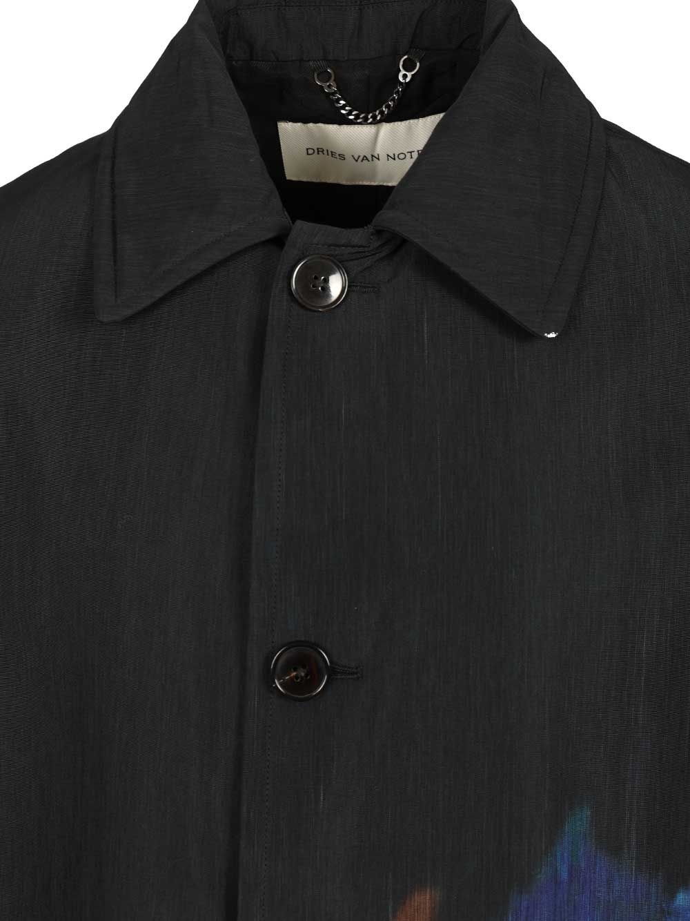 Dries Van Noten Printed Wool-Blend Coat Coats - Nero | 92455348210594c11bd3d4268bda587264e49226