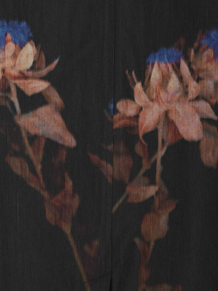 Dries Van Noten Printed Wool-Blend Coat Coats - Nero | 4114f7b28902b589e6a7655f5772b1222f63ce69