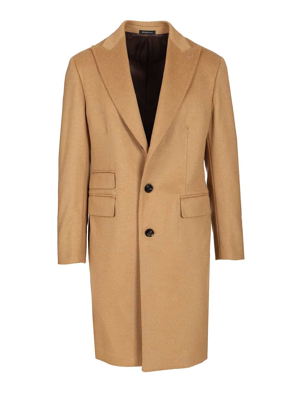 Al Duca D'Aosta Camel Wool Blend Coat Coats - Beige | c0234bbf092836520ec960e95f2c670146f2906f