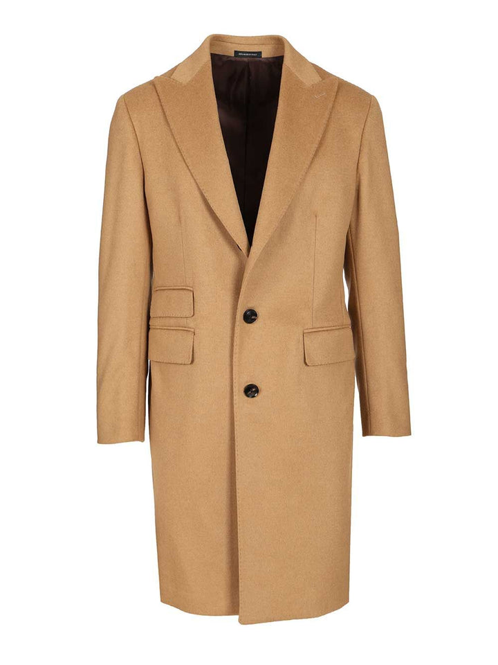 Al Duca D'Aosta Camel Wool Blend Coat Coats - Beige | c0234bbf092836520ec960e95f2c670146f2906f