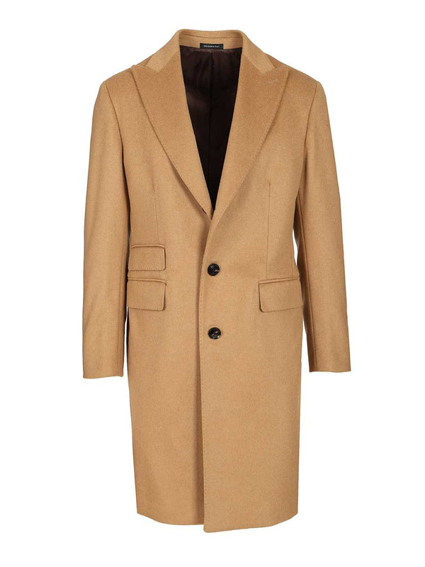 Cammello in Misto Lana Cappotti Beige