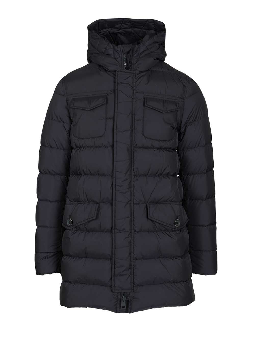 Herno A-Shape Parka In Chamonix Nylon Giacche - Blu | e5f045ce2e98003155dee214c4aa1798f3b93d0f