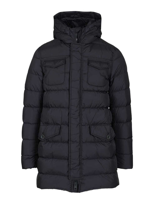 A-Shape Parka In Chamonix Nylon Giacche Blu