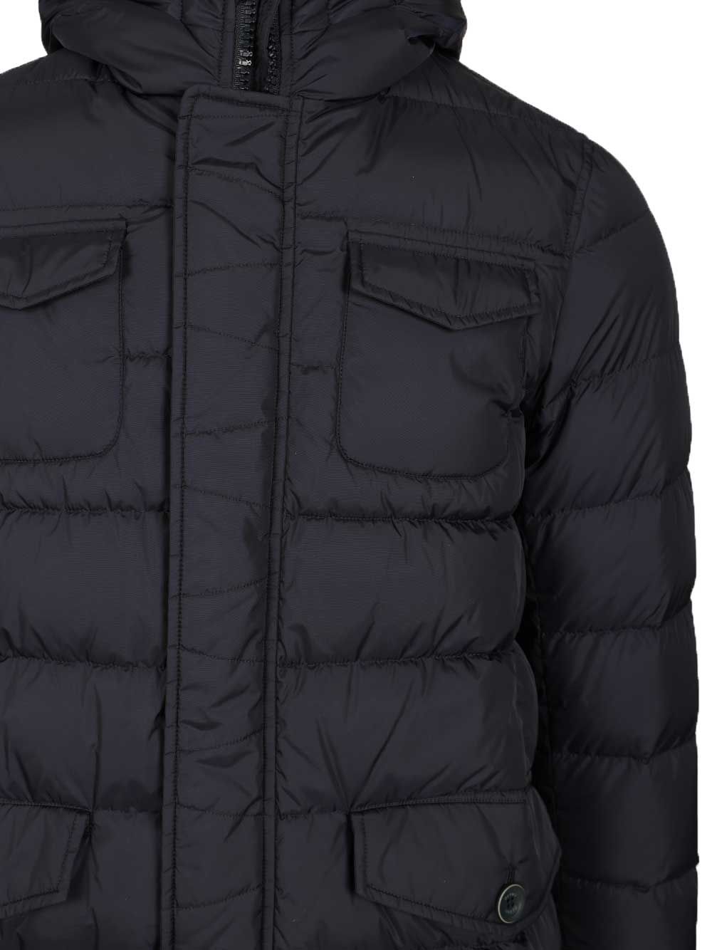 Herno A-Shape Parka In Chamonix Nylon Giacche - Blu | ebee6411e42b733cc20c5a9f17613064a27bc40e