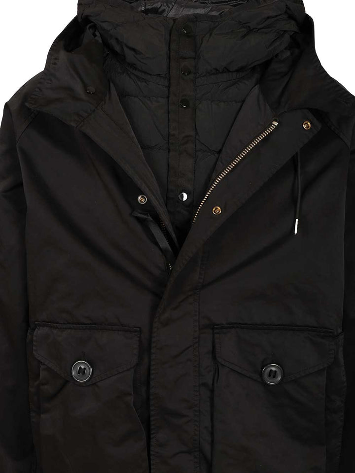 C.P. Company Hooded Jacket Giacche - Nero | 5a07b59bc3dec35328bca738fb6ab5a2ca0a5385