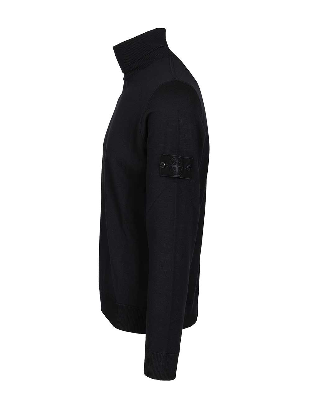 Stone Island Turtleneck Sweater Knitwear - Blu | 49a3aa1859cfa770f968dabd4f04b549d22c2114