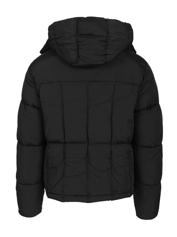 Arte Down Jacket With Hood With Drawstring Coats - Nero | 91823b0770318a6dfddc7076d837b1c131c0ae49