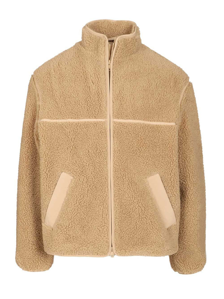 Maison KitsunÉ Fleece Jacket Giacche - Beige | 034687ca216c61752a8c3f5de003f03e5be0baf6