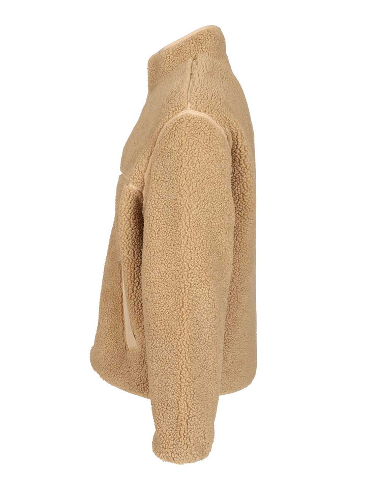 Maison KitsunÉ Fleece Jacket Giacche - Beige | 8cd222e7c874f6247e5ea527c03096d5df8f1615