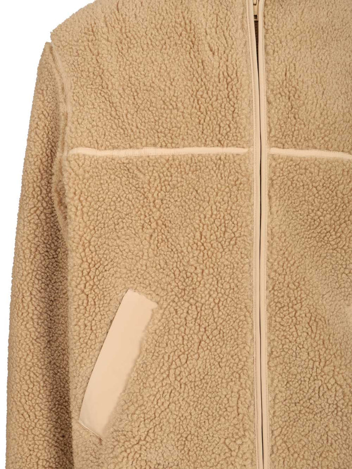 Maison KitsunÉ Fleece Jacket Giacche - Beige | e25678a56266011b2ab78c95c3d865f2d3051f6f