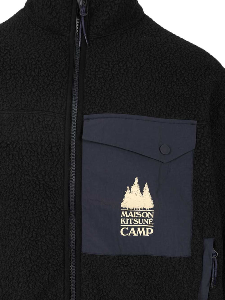 Maison KitsunÉ Fleece Jacket Giacche - Nero | 176384d6b054bce821a5050c7bdf3eede04bfb77