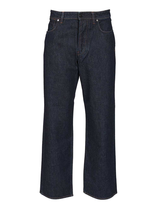 Wide Leg Trousers Jeans Blu