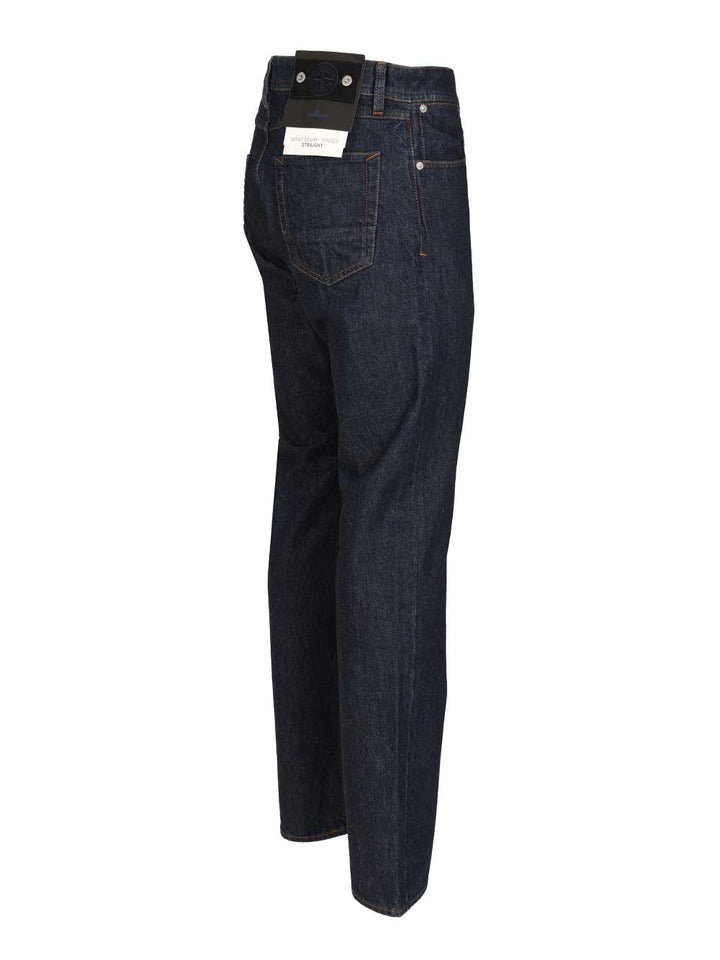 Stone Island Heavy Denim Trousers Jeans - Blu | f8d18f58eebc16a745b11a8724e2a30affe04fbc