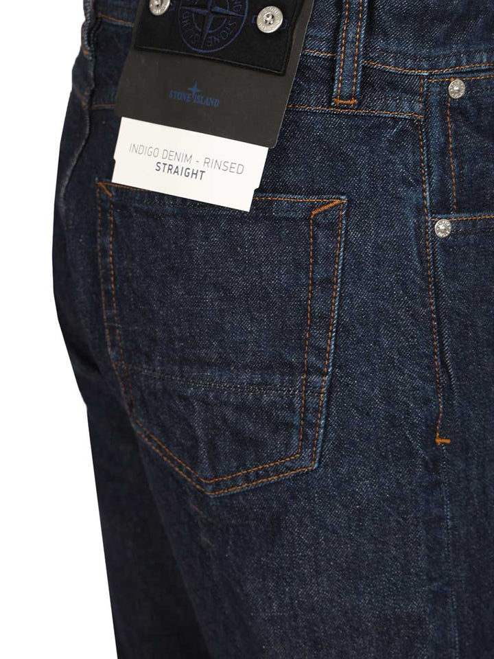 Stone Island Heavy Denim Trousers Jeans - Blu | c4a449ea74ed26f6a538e01a773016273d6490ec