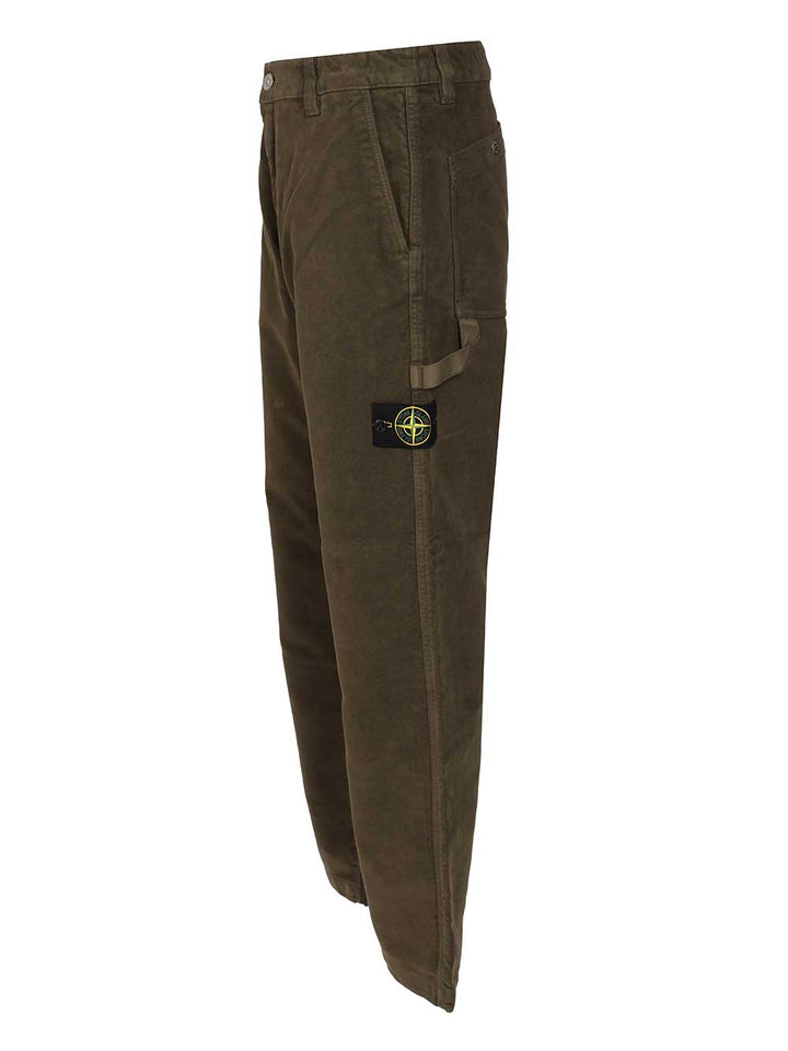 Stone Island Cotton Trousers - Verde | b21501ced62af46bdb32a3f1ea62a0d3cf0804a9