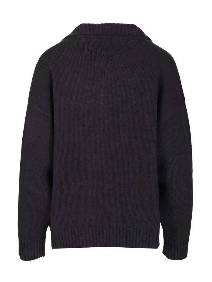 Weekend Max Mara Wool Yarn Polo Shirt Knitwear - Blu | 5506199afc7305520e9fb2d97676dc881f42fd8b