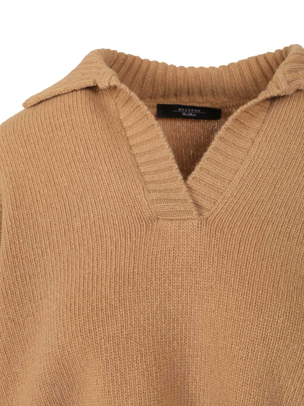 Weekend Max Mara Wool Yarn Polo Shirt Knitwear - Marrone | 0824a59c6bdc95095a8fc5ba647f23b9413c71f0