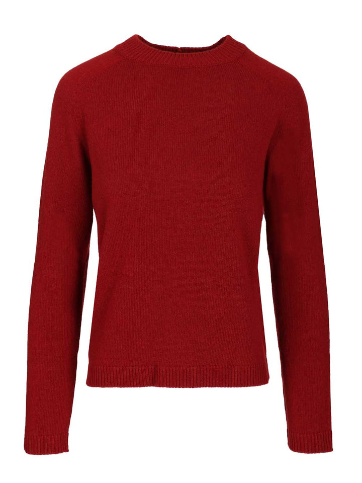 'S Max Mara Crew Neck Sweater Knitwear - Rosso | e1ba882226d9ffde98dc13a74d3b38bcd5433ff7