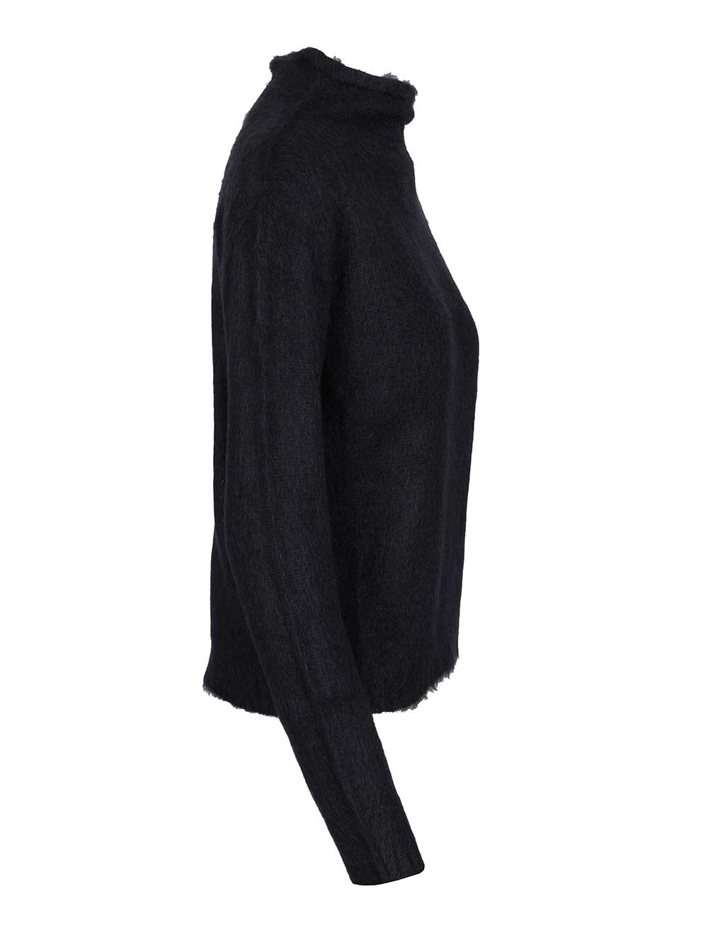 Max Mara Studio Mohair Blend Turtleneck Sweater Knitwear - Blu | f60496128a95217e77e1406e4b916b129bd9a8ea