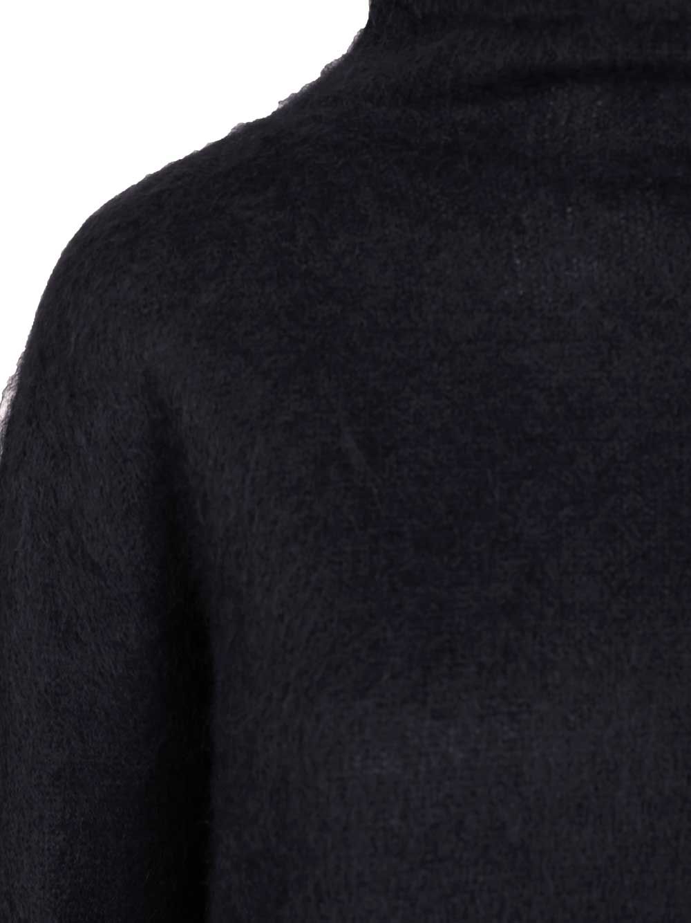 Max Mara Studio Mohair Blend Turtleneck Sweater Knitwear - Blu | 0008c6e7c59c4de7692dc2aab9180b927857f2b5